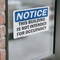 Signmission This Building Is Not Intended For Occupancy, 5 in W x Rectangle, Vinyl Decal OS-2PACK-NS-D-35-L-18591 - alternate 6